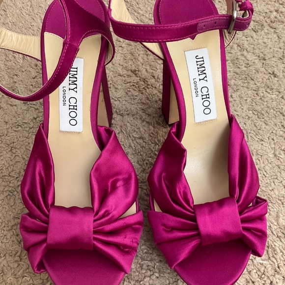 JIMMY CHOO Heloise Platform Sandal In Boysenberry - Picture 2 of 5